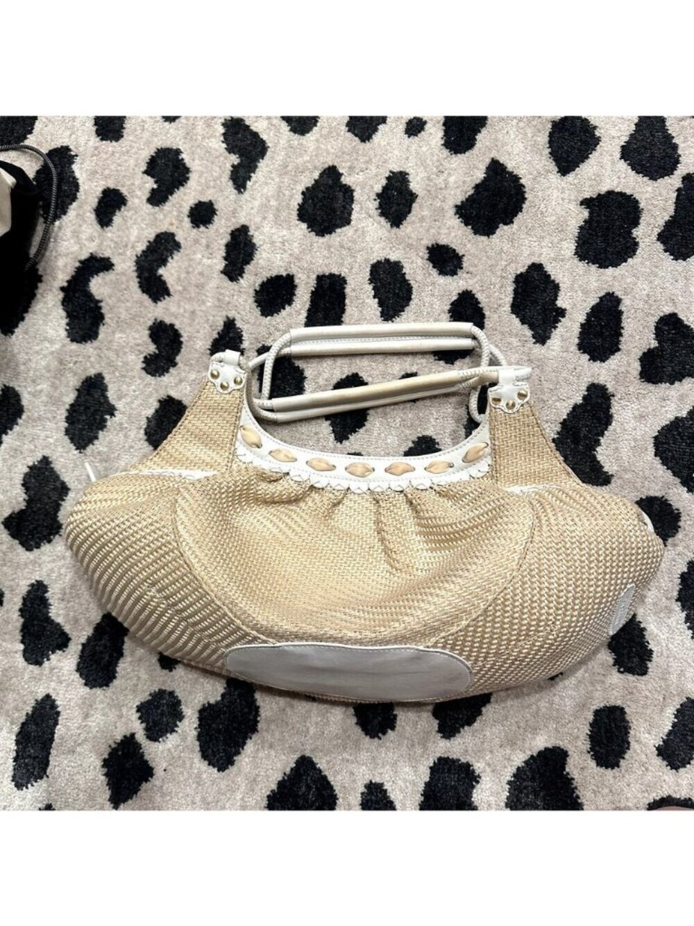 Cole Haan Straw Handbag - Picture 5 of 7